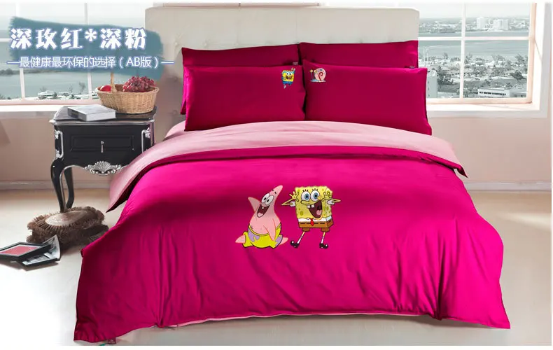 cartoon spongebob queen bed sheetskids girl pink duvet cover setgirls boy full beddingbedroom sets100 cotton bedding set in bedding sets from home - Kids Full Sheets cartoon spongebob queen bed sheetskids girl pink duvet cover setgirls boy full beddingbedroom sets100 cotton bedding set in bedding sets from home - Kids Full Sheets