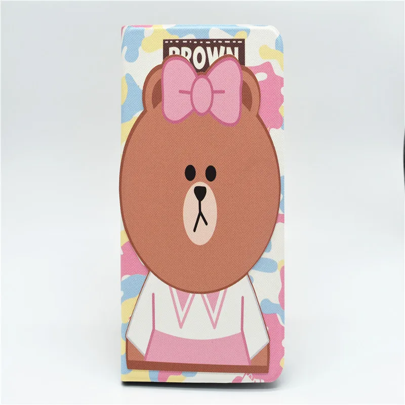 Bear Cartoon Cartoon Case for iPad mini 1/2/3/4 7.9 inch Slim soft Opvouwbare Stand Cover Auto Wake Pu Case Leather case