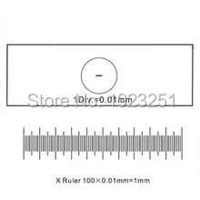 Лучший калибровочный микроскоп с 0,01 мм Микрометр, измерительный микрометр х линейка 1 мм/100 Div. X0,01 мм