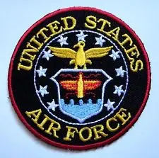 

Cheap custom Military Embroidered Iron on Patch high quality United States Air Force Embroidered Patches