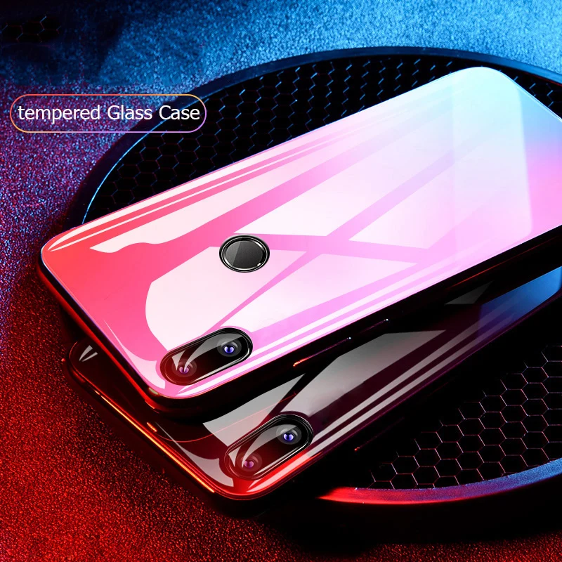 

Phone Case Shockproof Silicone Glass Cover On For Xiaomi Redmi Note 6 Pro Note6 6Pro 3/4 32/64 GB Xiomi Xaomi Protective Bumper