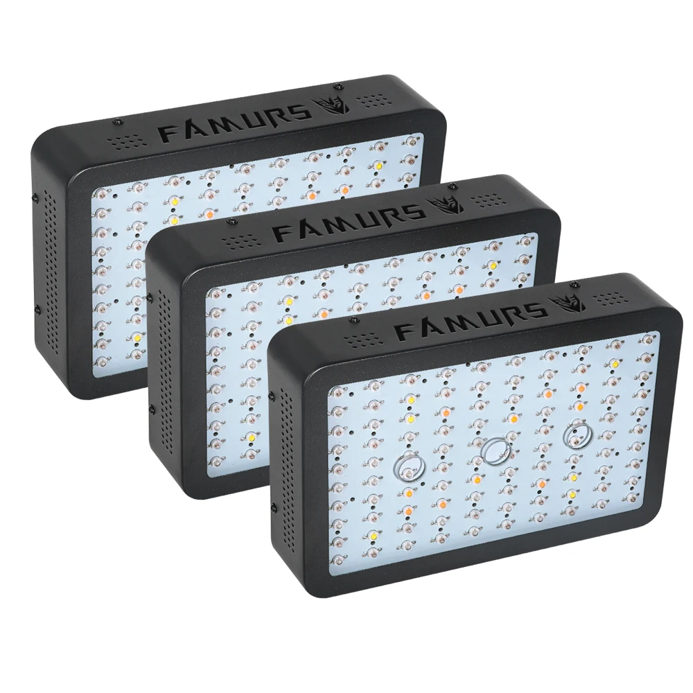 Famurs led grow светильник 3 шт. 1000 Вт полный спектр Veg/Цветение таймер группа