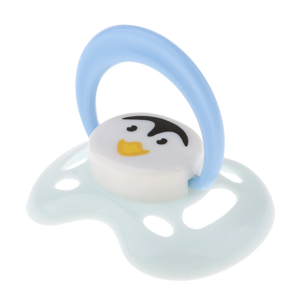 Cute Cartoon Dummy Pacifier & Magnet Set Baby Doll Supplies for Reborn Newborn Doll White #2