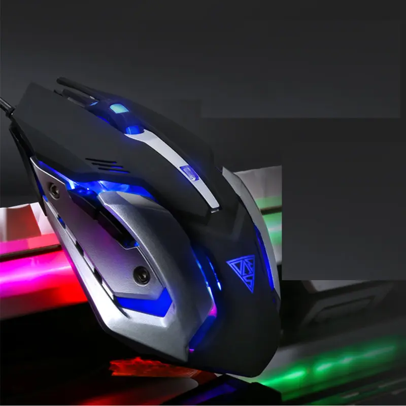 Профессиональная Проводная игровая мышь 6 клавиш 5500 dpi светодиодный оптический USB