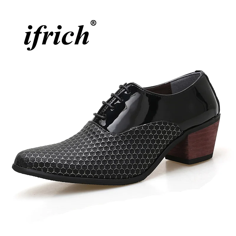 

2018 Hot Sale Formal Oxford Shoes For Men Black White Business Dress Male Footwear Comfortable Men Social Shoes High Heel Shoes