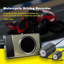 1080 P Moto Anteriore Posteriore A Doppio Turno/Piazza Della Macchina Fotografica DVR Motore Dash Cam con Speciale Dual-track Anteriore posteriore Registratore Moto