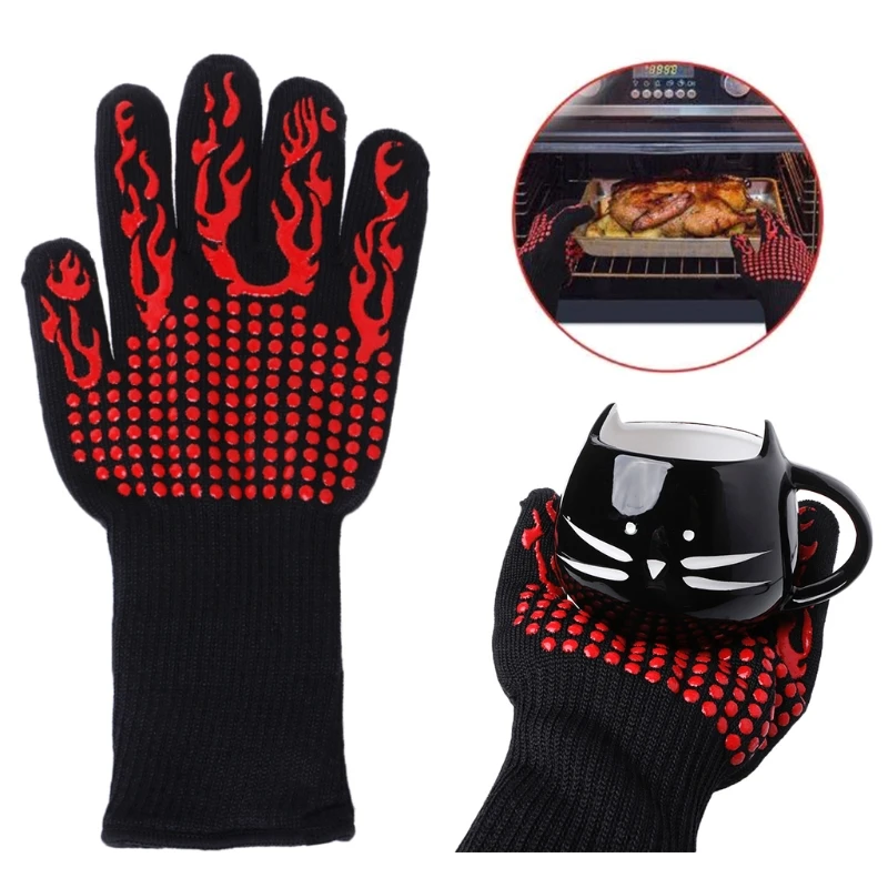 

Extreme Heat Resistant Multi-Purpose Grilling Cook Kitchen BBQ Baking Glove