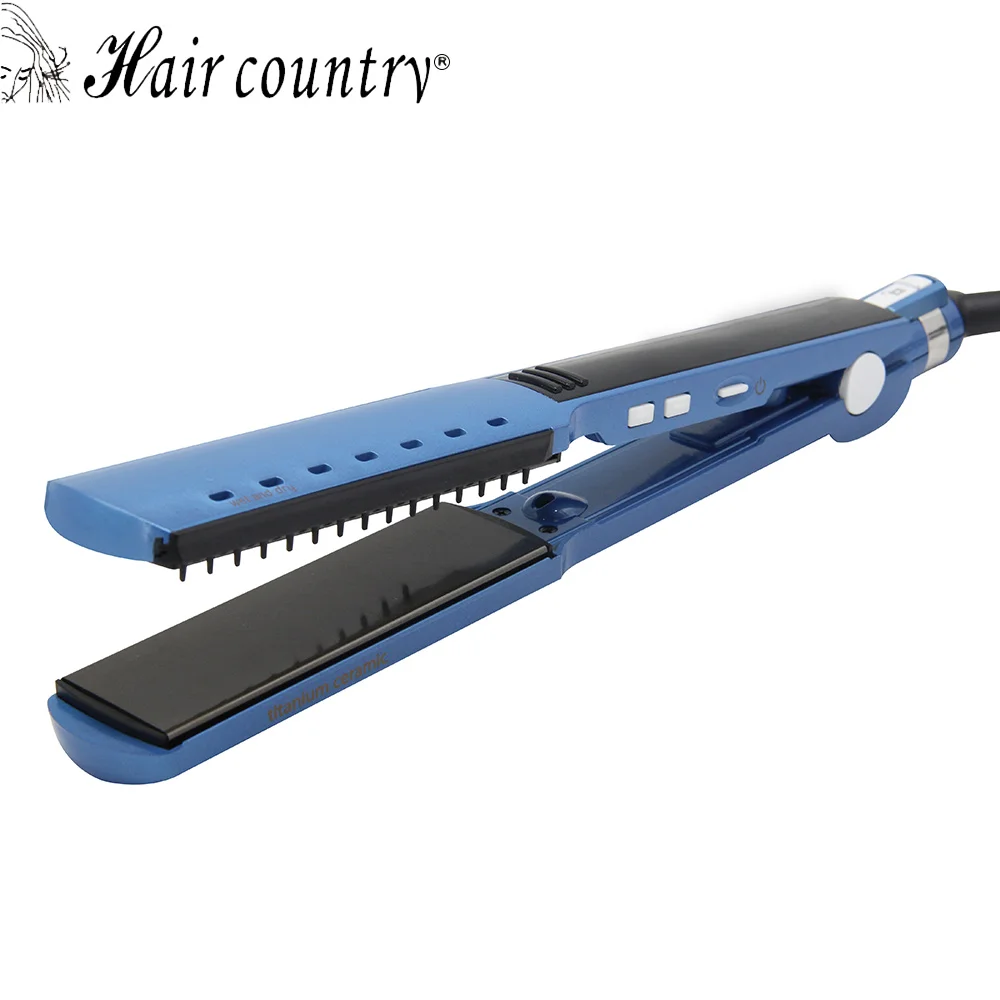 Hair CountryProfessional Blue Ceramic Straightening Hair Straightener