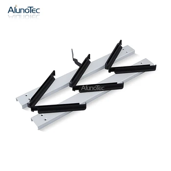 

Aluno SF-300 6 Inch Clip 3 blades 440mm Silver color Bedroom Louvre Glass Frame