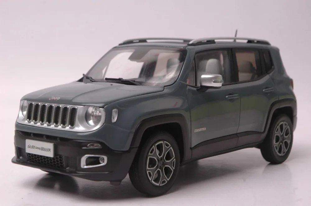 118 Diecast Model for JEEP Renegade 2016 Grey SUV Alloy Toy Car