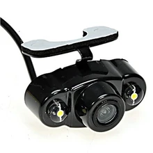 Visão HD Noite Retrovisor Do Carro Da Câmera Auto Retrovisor à prova d’ água invertendo Câmera Reversa de Backup Câmera com 2 Led de Alta Potência luz