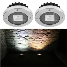 1 шт. светодиодный светильник на солнечной батарее, уличный наземный садовый светильник, ландшафтный светильник на солнечной батарее, подземный светильник-Спайк, холодный белый и теплый белый