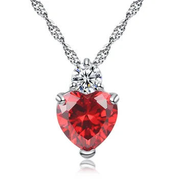 

New Heart-shaped pendant fashion Crystals from Swarovskis Necklaces Jewelry For Women Christmas Party Wedding jewelery