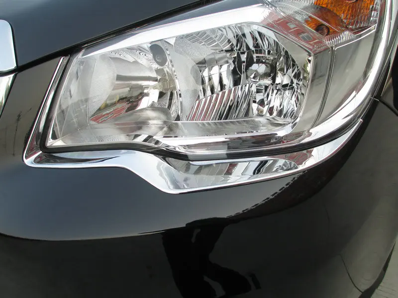 

Front Head light Eyebrow Cover Lamp Decoration Trim ABS Chrome For Subaru Forester SJ 2013 2014 2015 2016 Car Styling Accessoris