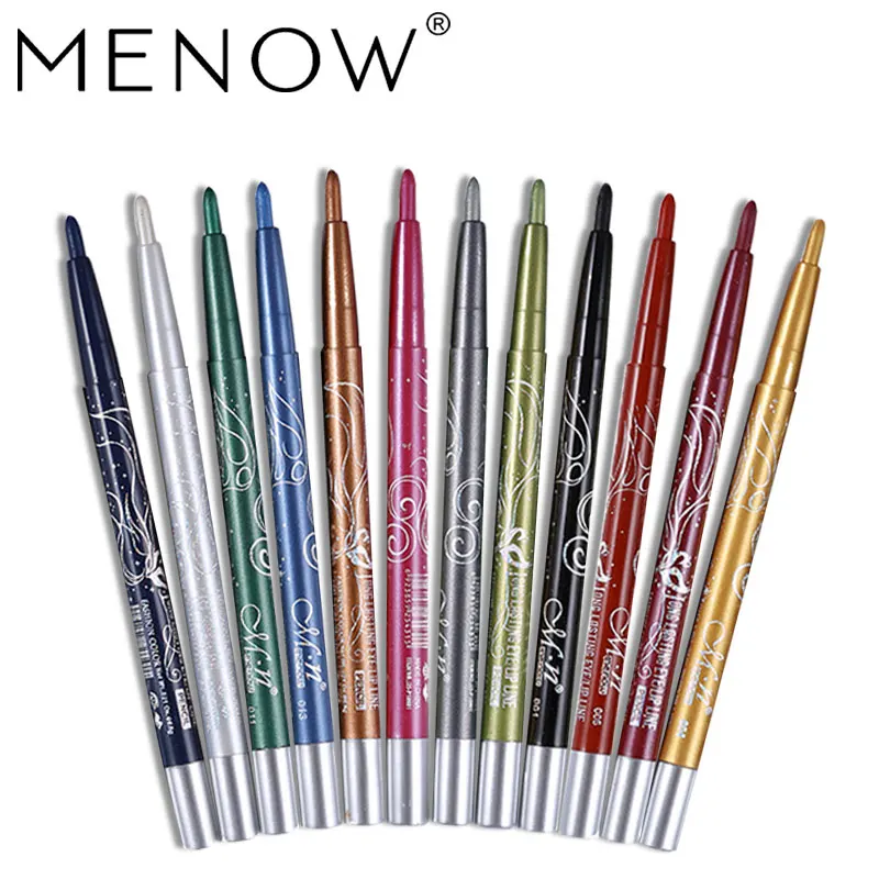 

Menow Makeup set 12Color/kit Waterproof Eye shadow Pencil Rotate Eyeliner Long-lasting Eyeliner Cosmetics maquiagem P10001