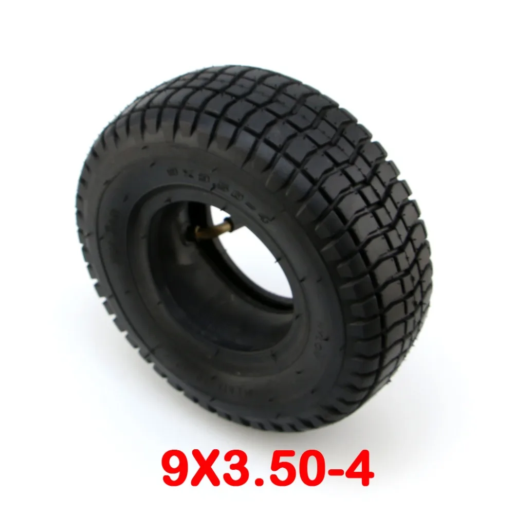 

9x3.50-4 Tire for Turf Rider Pocket Bike Go Kart Mobility Scooter atv Zooma Mower GoPed Zooma 4 PLY RATING 40 P.S.I