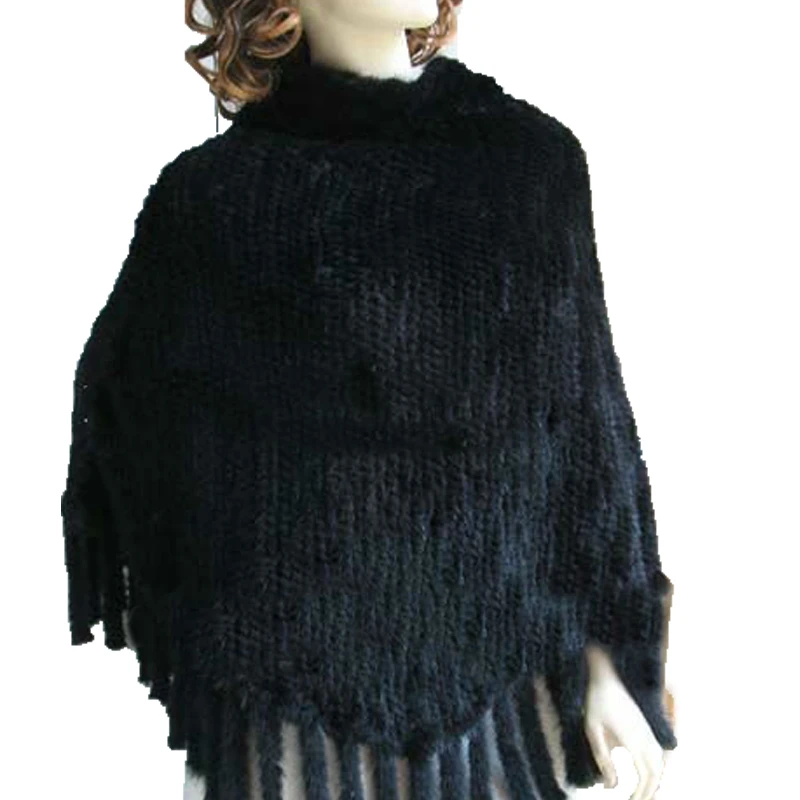 mink poncho cape