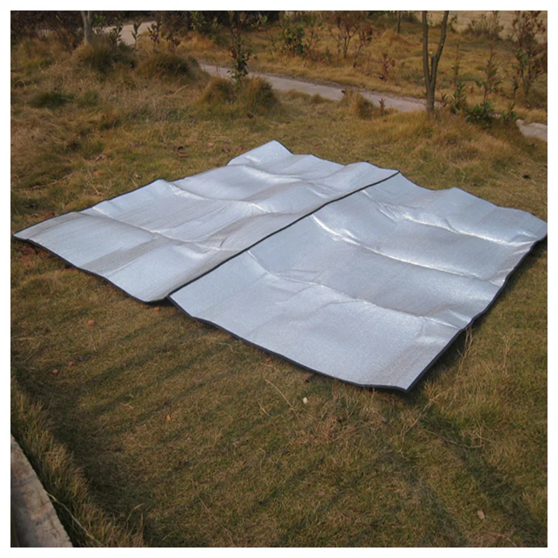 AOTU New 200*200cm Aluminum Backing Insulating Insulation Foam Camping