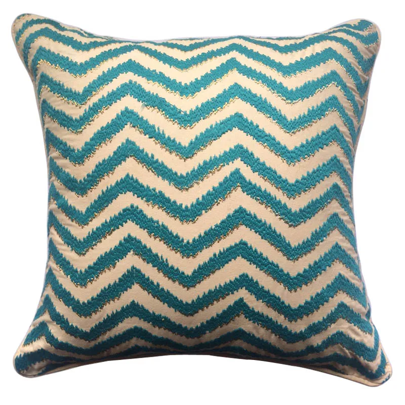 New Square Cotton Decorative Cushion Cover for Sofa, 40cm*40cm,Stripe