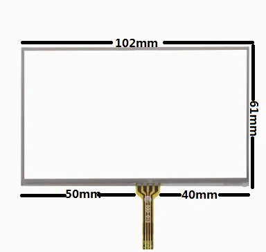 

10pcs/lot New 4.3 inch touch screen 102*61 mm handwriting screen screen MP4 MP5 touch screen universal resistive touchscreen