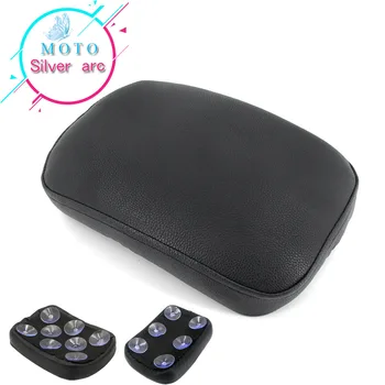 

New Universal Black Motorcycles Motorbike Pillion Pad Seat 8 Suction Cup Custom Chopper Bobber For Honda Suzuki Kawasaki Harley
