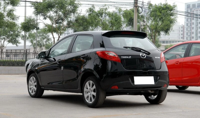 Для Mazda 2 M2 2006 до 2012 хэтчбек заднего крыла спойлер высокого качества ABS Материал спойлер грунт или любой цвет для mazda