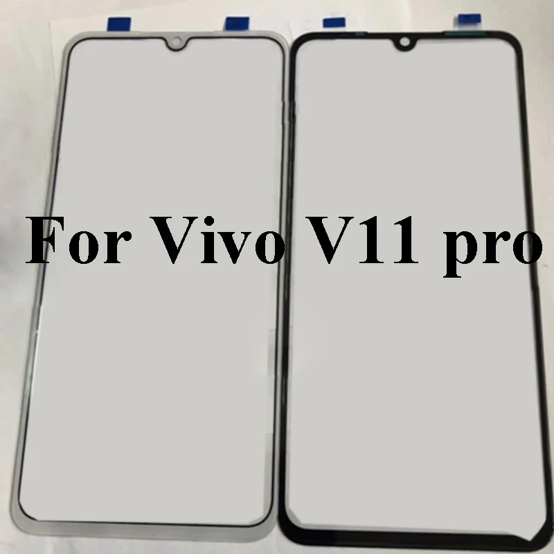 2pcs Black For Vivo V11 Pro Glass Lens Touchscreen Touch Screen Outer Screen For Vivo V 11 Pro V11pro Glass Cover Without Flex Mobile Phone Touch Panel Aliexpress