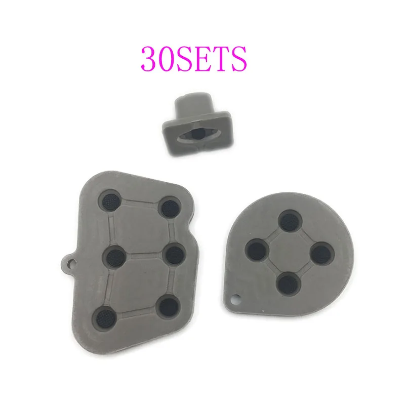 

30Sets for Sega Saturn SS Controller Silicone Conductive Rubber Pad Button Key Pads Button
