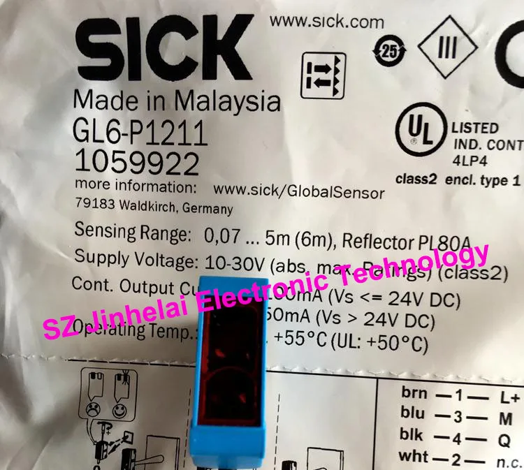 

GL6-P1211, GL6-P1212 New and original SICK Photoelectric switch Photoelectric sensor 10-30VDC PNP output