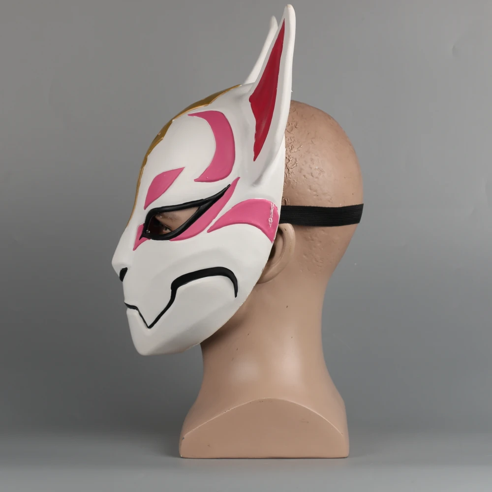 Game Drift Mask Fox kitsune Animal Full Head Mask Adult Unisex Masquerade Helmet Props Party Halloween Fancy Dress (6)