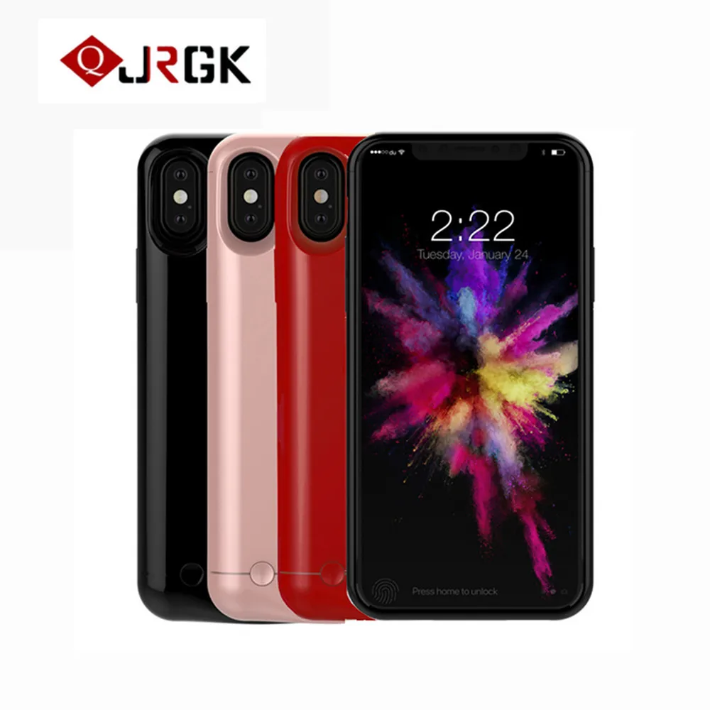 Чехол для внешнего аккумулятора JRGK 2 в 1, чехол для зарядки для Iphone X, 5200 мА/ч, аккумулятор, запасное зарядное устройство