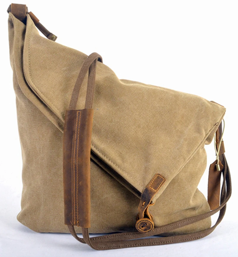 Bolso de lona militar para de cuero estilo coreano, nuevo, Vintage, envío directo|leather shoulder bag mens|leather shoulder bagshoulder bag men - AliExpress