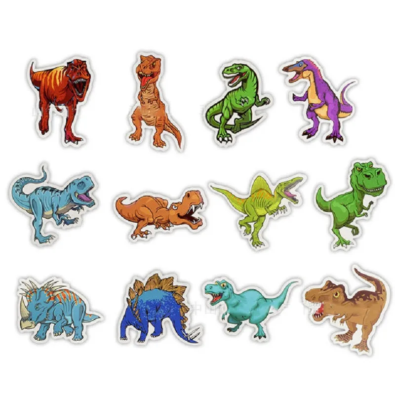 50 Pcs Pvc Waterproof Cartoon Jurassic Period Dinosaur Sticker For Luggage Skateboard Phone Laptop Moto Wall Guitar Stickers2