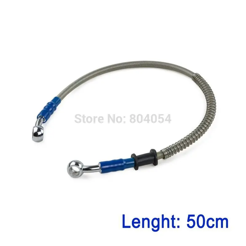 50cm/19" Motorcycle Brake Oil Hose Brake Line Stainless Steel Hydraulic