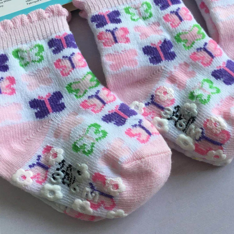 butterfly print baby socks
