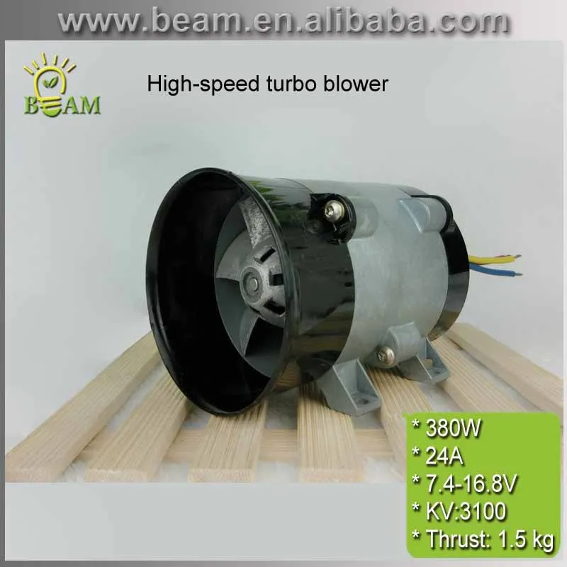 Online Envío Gratis 380W 24A ventilador de alcantarilla de Metal rotor interno sin escobillas motor de CC ventilador de turbina de alta velocidad para aerodeslizador neumático
