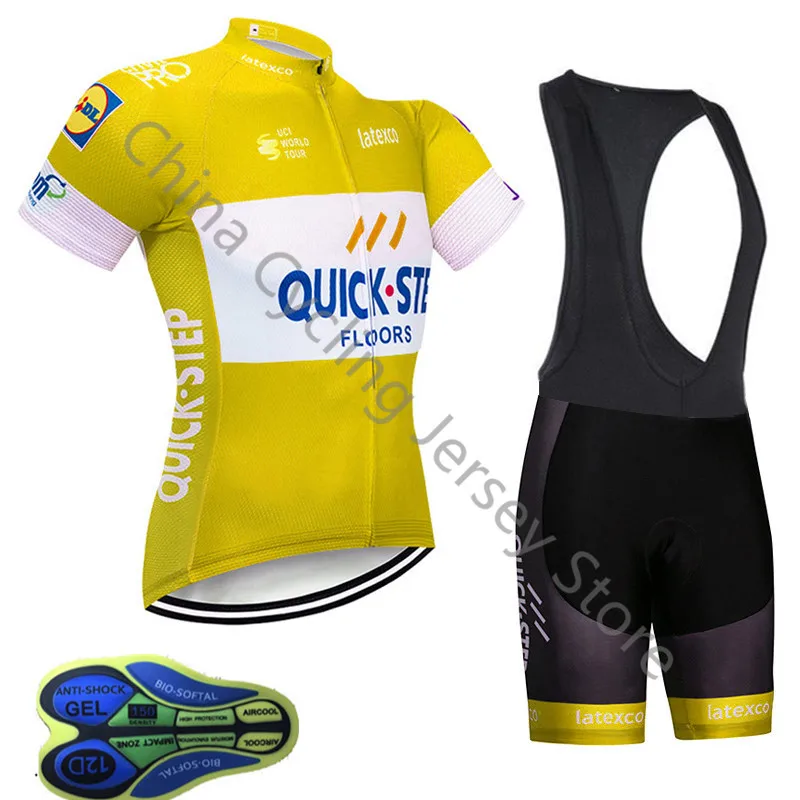 

2019 Quick step Pro team cycling jersey summer short sleeve Quick dry Racing bicycle Mountain Bike Clothing Ropa Ciclismo A06