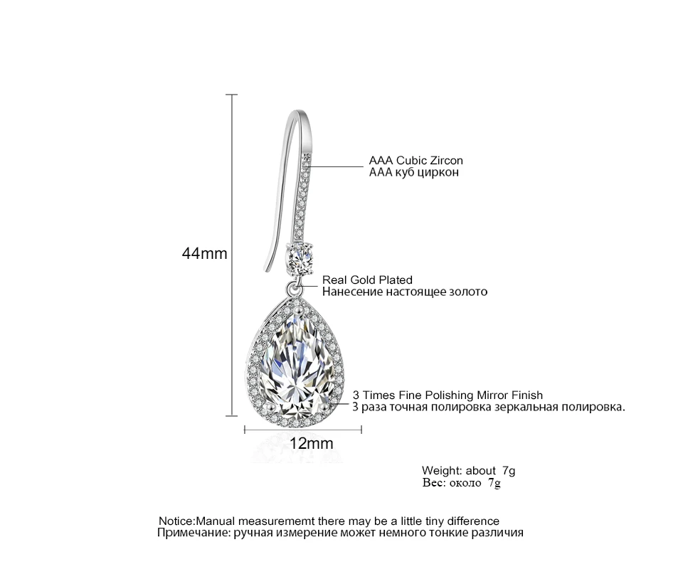 Бренд ZAKOL, высокое качество, кубический цирконий, кристалл, длинные висячие серьги, каплевидные Свадебные вечерние ювелирные изделия для женщин, FSEP2223