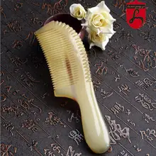 Натуральный Як рога расчески(3 шт./лот) без статического электричества 15~ 16 см ручной работы Массажная Acupoint режим
