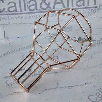 

Copper/black/white M10 hole lamp shade 140mmX195mm iron Antitank grenade cage edison lamp shade DIY iron shade for lighting