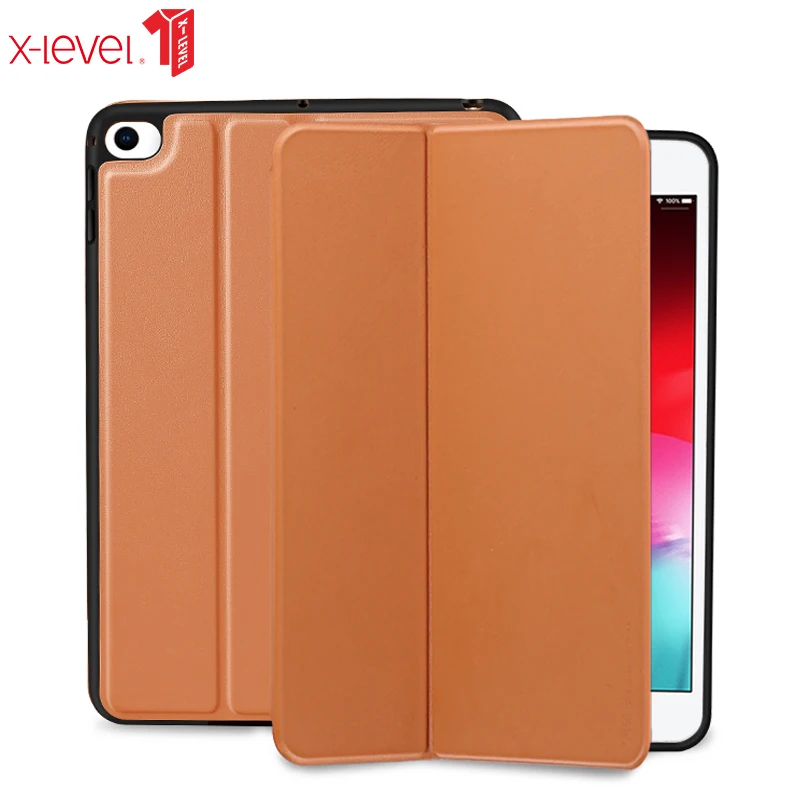 X-Level книга кожаные флип-Чехлы для Apple 2019 iPad mini 5 mini 4 Премиум ультра тонкий бизнес спящий Wakup кожаный чехол