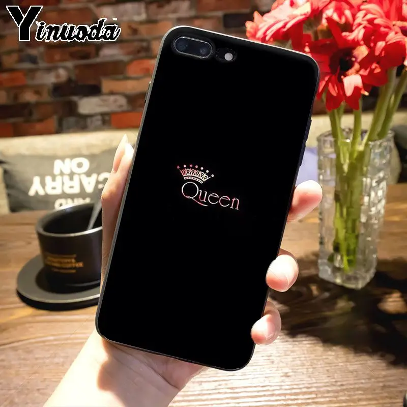 Мягкий чехол для телефона Yinuoda Boss Girl Lady Queen King iPhone 8 7 6 6S Plus X 5S 11pro SE xs max xr|Бамперы| |