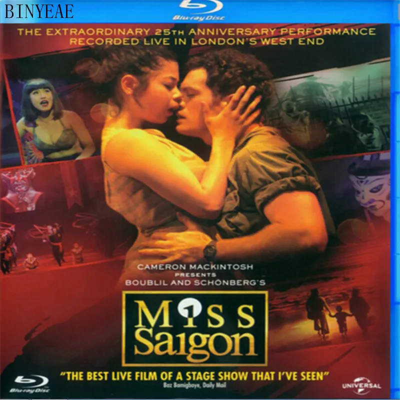 Smok Alien Music Cd Do Selo: Miss Saigon Musicais 25th anniversary Desempenho/estgio Puro Edio 25g Blu-Ray Disco [frete Grtis]