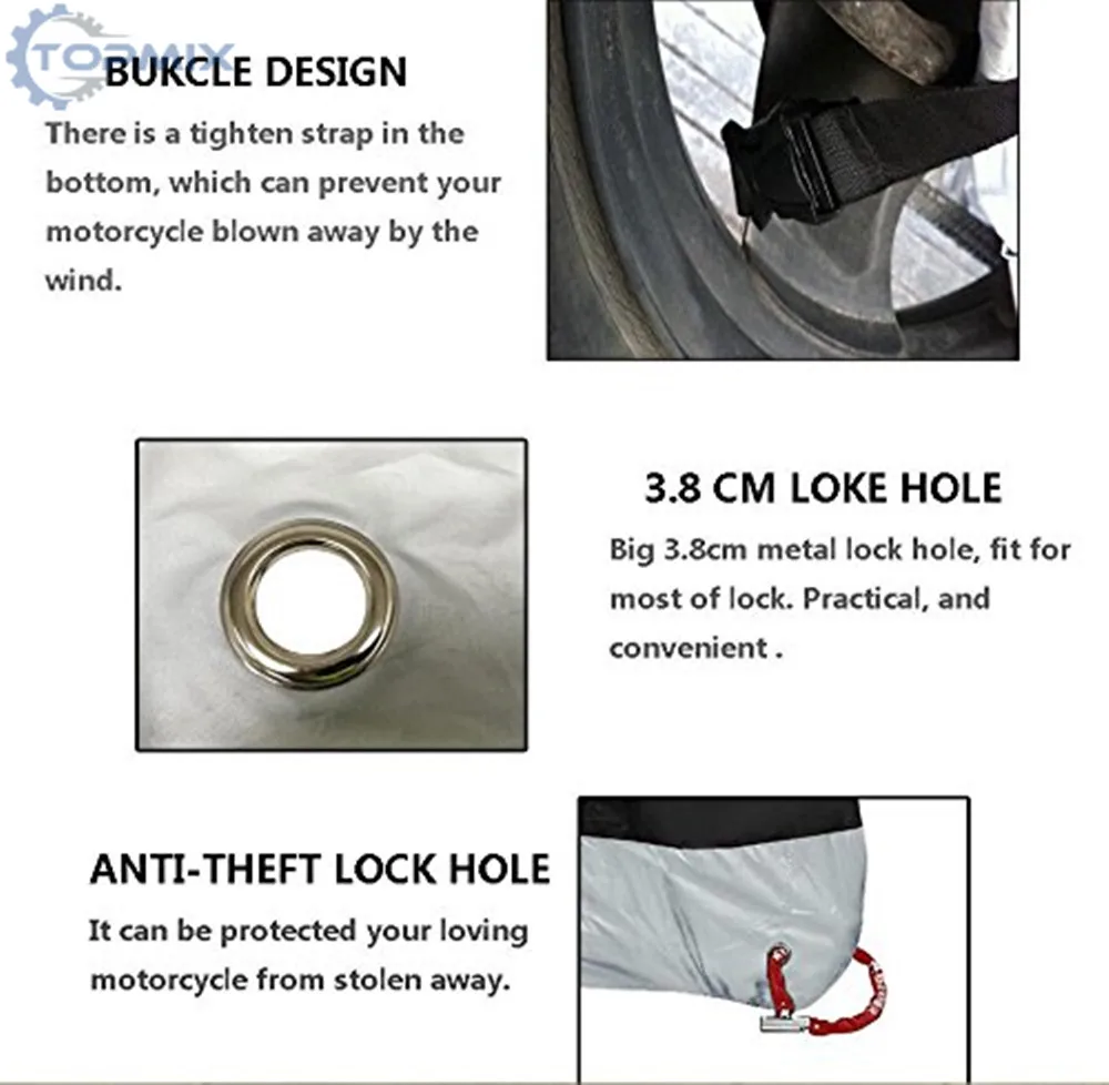 Black cover with lock hole 6