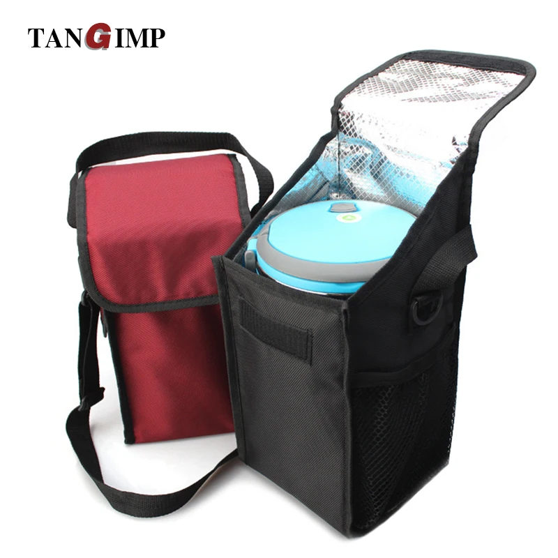 

TANGIMP Square Insulated Lunch Bags for Women Men Kids Oxford Cooler Thermal Lunchbox Food Picnic Bag Handbag Tote sac dejeuner