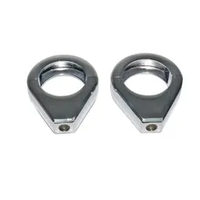 39mm Chrome Aluminum Motorcycle Indicator Turn Signal Light Relocation Fork Mount Bracket For Harley Cafe Racer Sportster