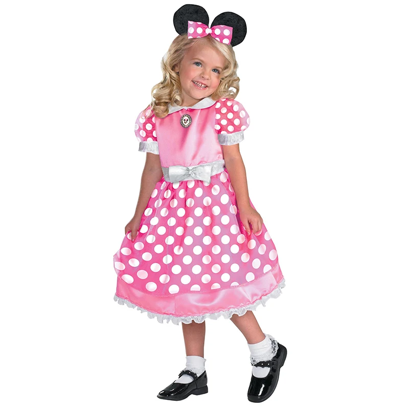 

Baby Kids Pink Tutu Dress Minnie Mouse Role-Play Party Fancy Bow Costume Girls Dress Birthday Gifts Girls 5-10 Years Old