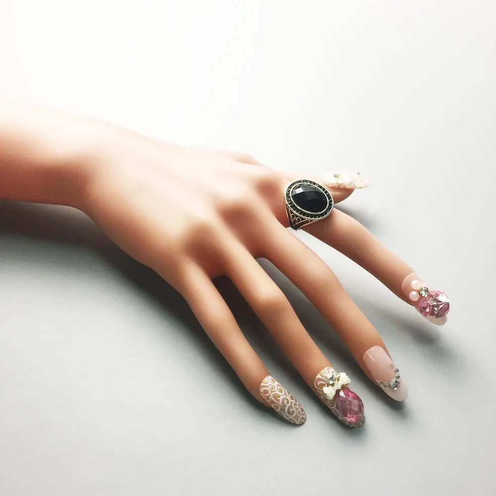 Красочные камни обручальные кольца, 925 пробы серебро Модные украшения Мода вечерние подарок для Для женщин девочек