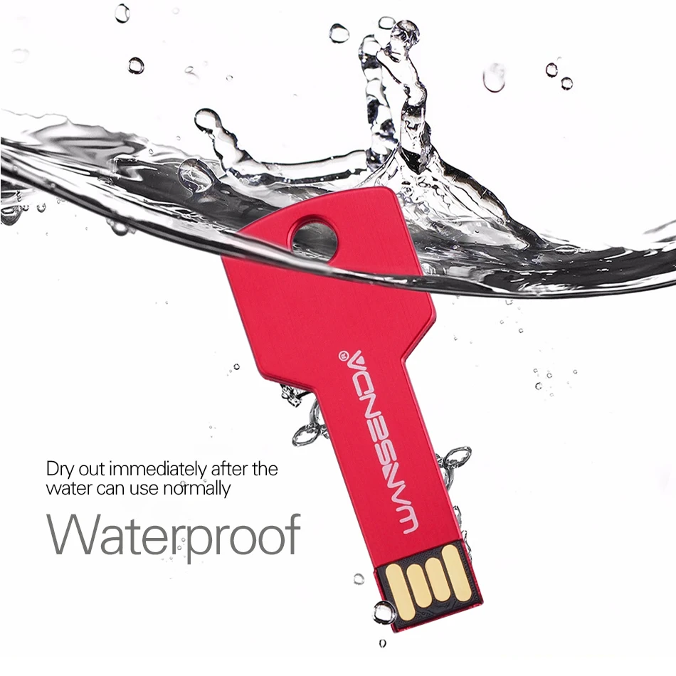 Wansenda водонепроницаемый usb флеш накопитель 4 ГБ 8 16 32 64 ГБ|USB флэш-накопители| |