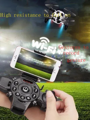 Mini watch black tech uav aerial photography high-definition professional induction four-axis remote control aircraft small airc